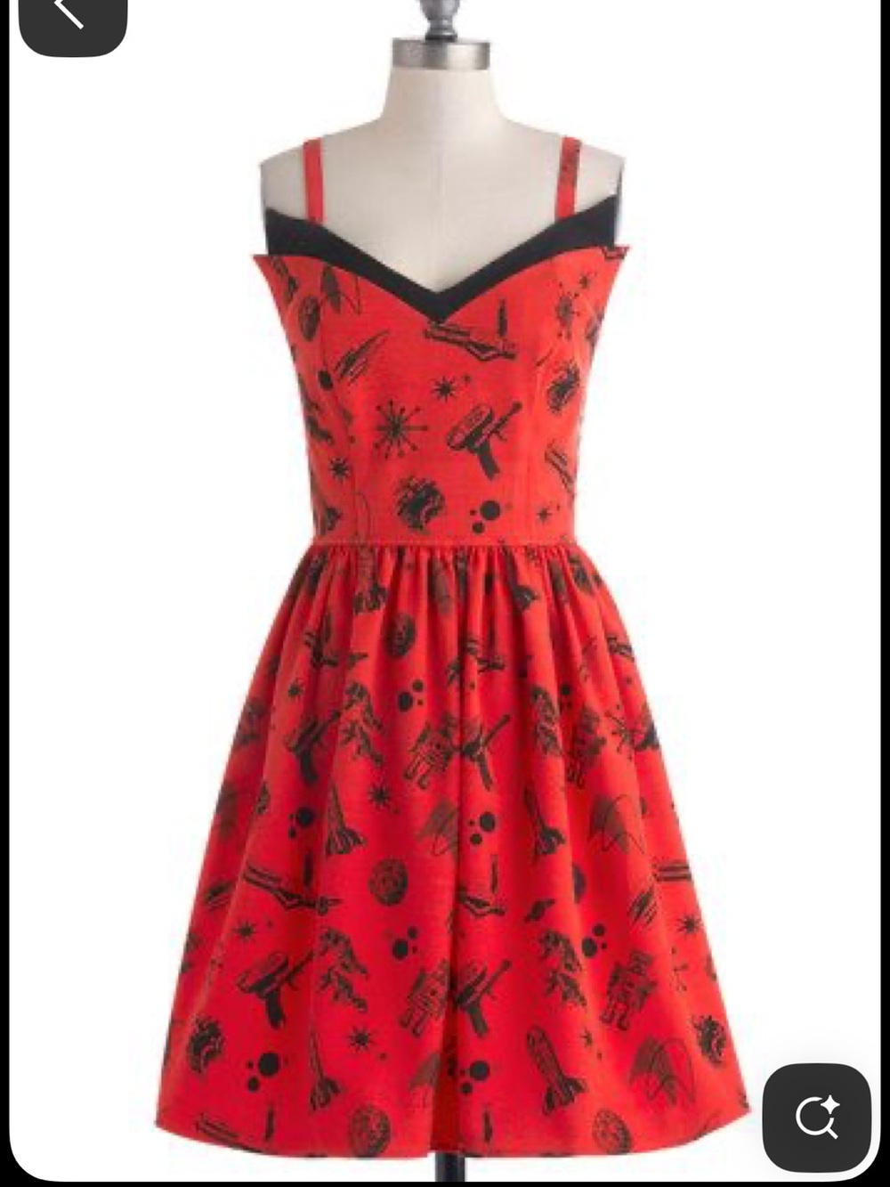 Rock Steady ModCloth Space sci-fi dress size small